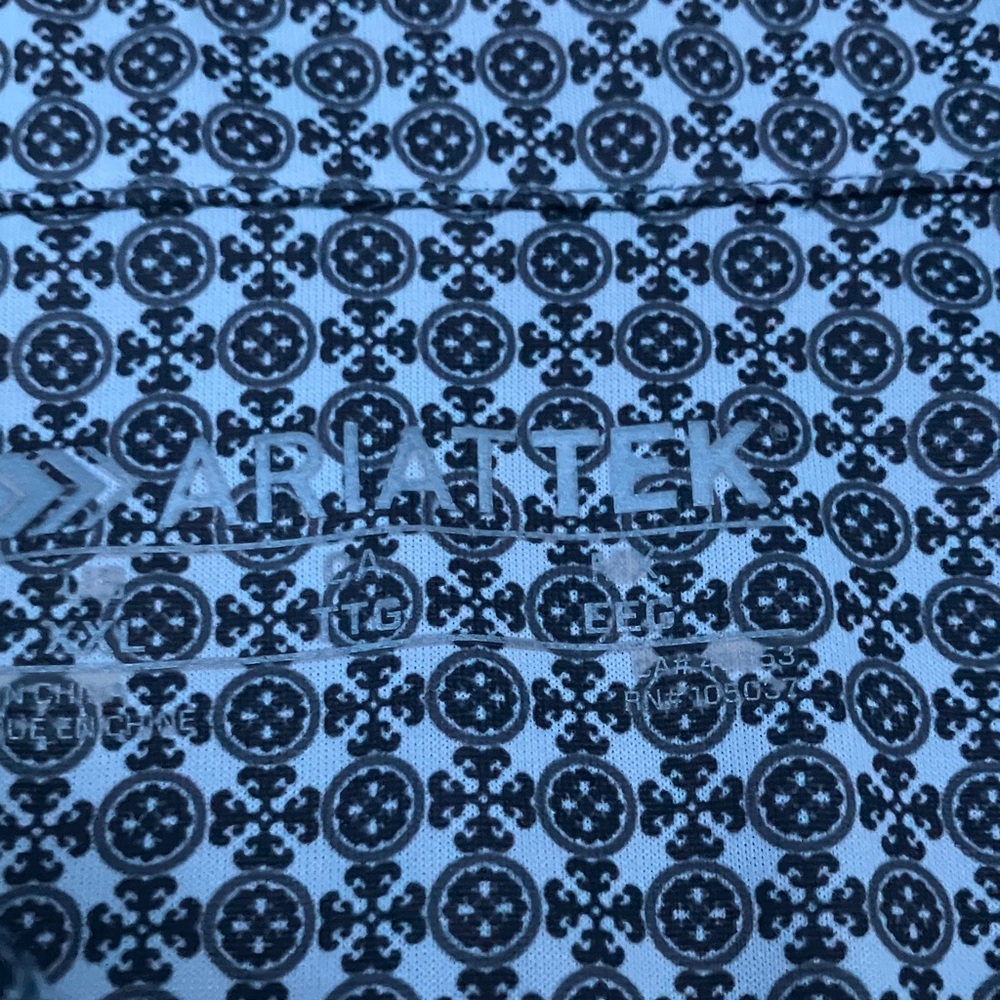 Blue Patterned Men's Polo Shirt